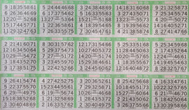 BINGO PAPER 15on x 10up
