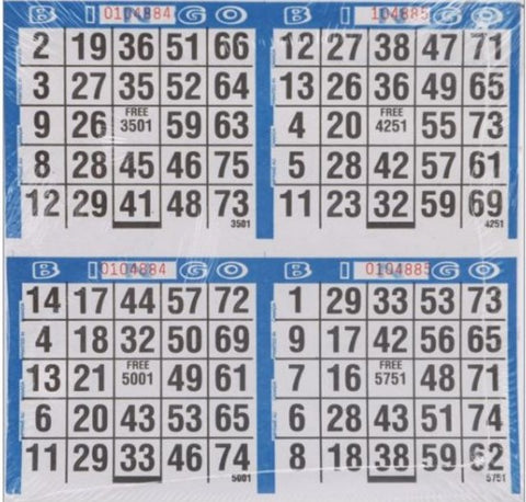 BINGO PAPER 4ON LOOSE