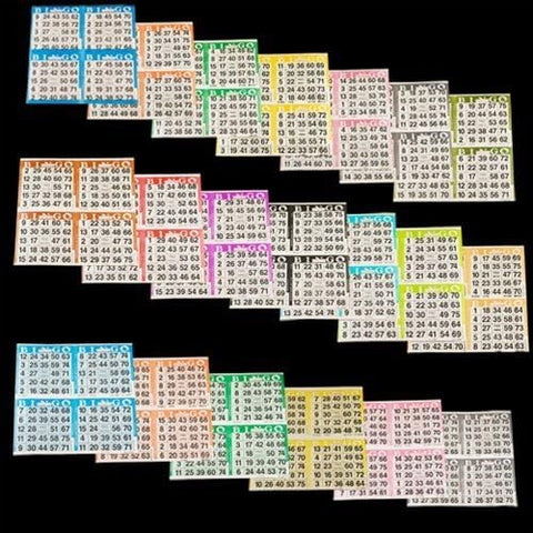 BINGO PAPER 4ON x 10up 9PK