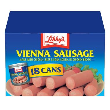 LIBBYS VIENNA SAUSAGE 4.6oz x 18ct/CS